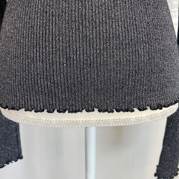 Robertson + Rodeo Long Sleeve Ribbed Sparkle Top - Picture 3 of 6